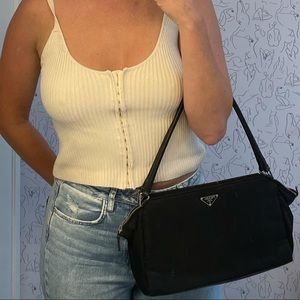 Authentic Prada Vintage Tessuto Chic Shoulder Bag